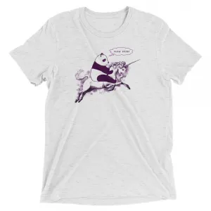 Faster Bitch Funny Panda Unisex Shirt - Ash -