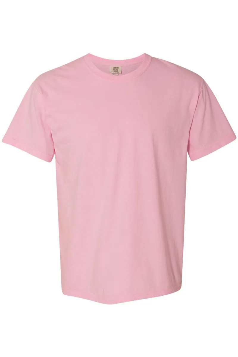 Faux Quilted Cross Comfort Colors Adult Ring-Spun Cotton Tee
