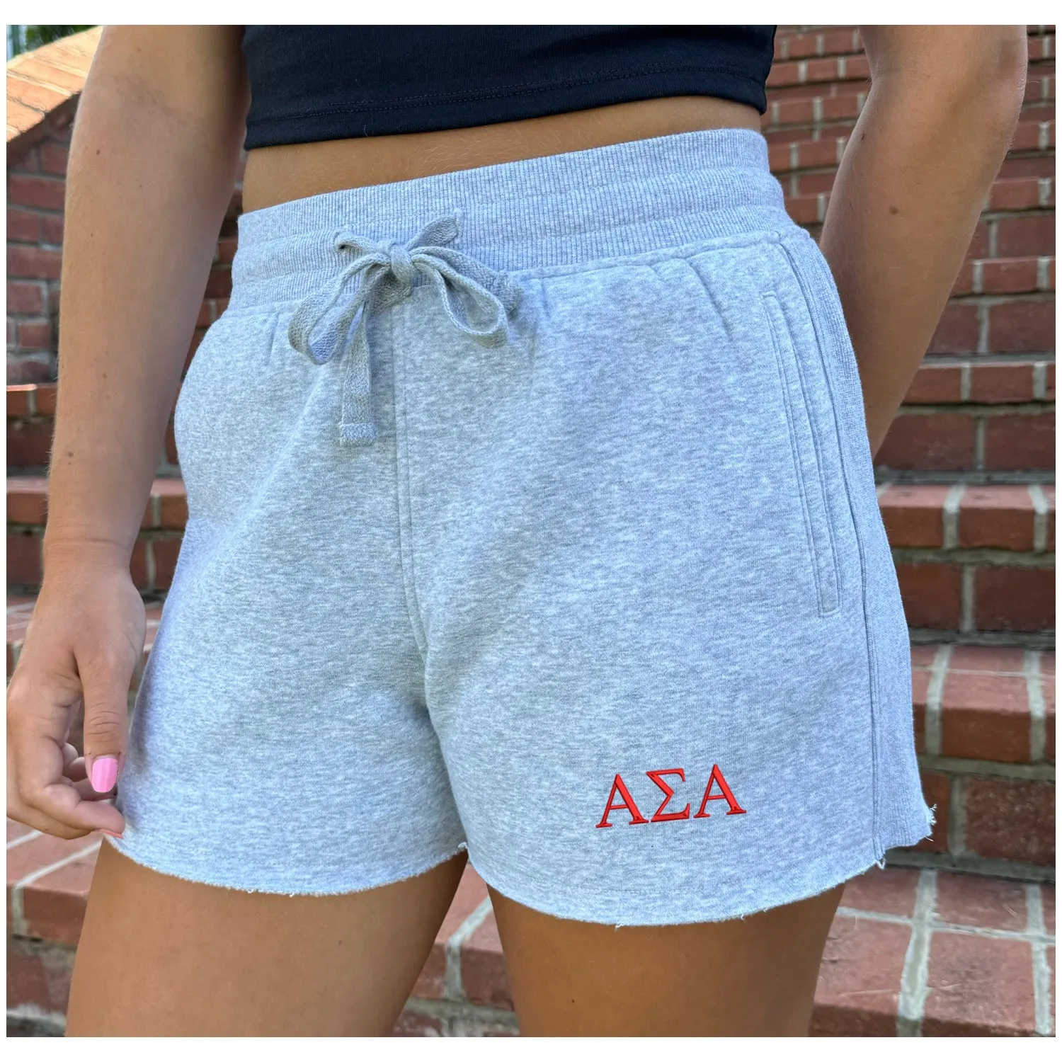 Fave Fit Alpha Sigma Alpha Fleece Shorts