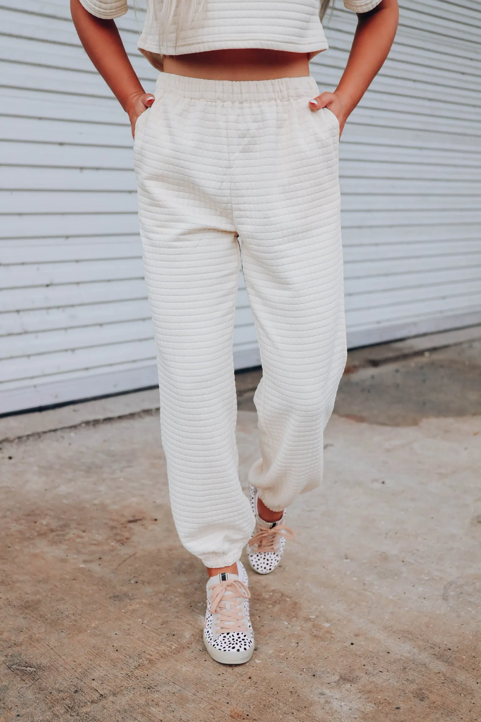 Favola Quilted Jogger Set
