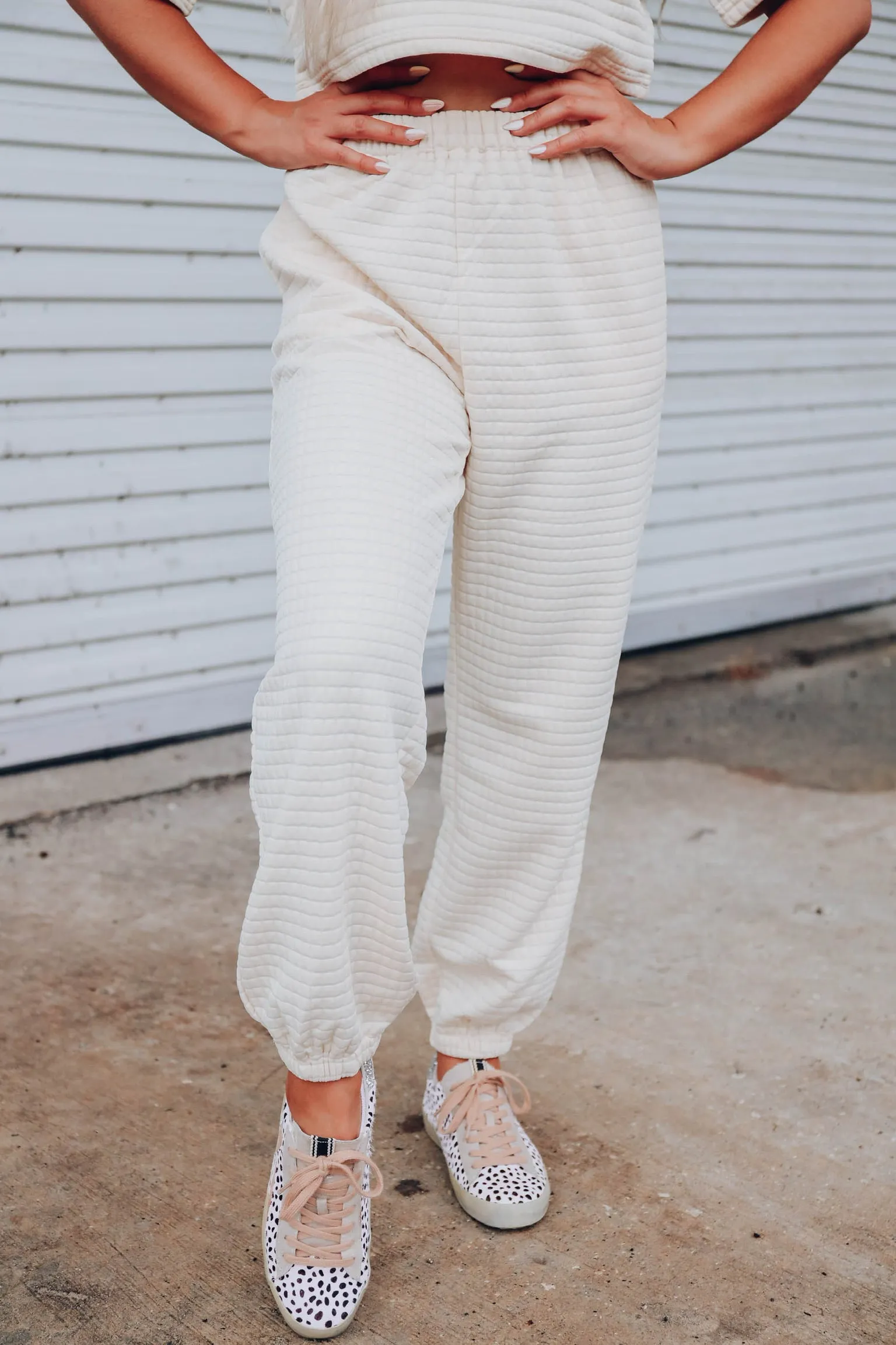 Favola Quilted Jogger Set