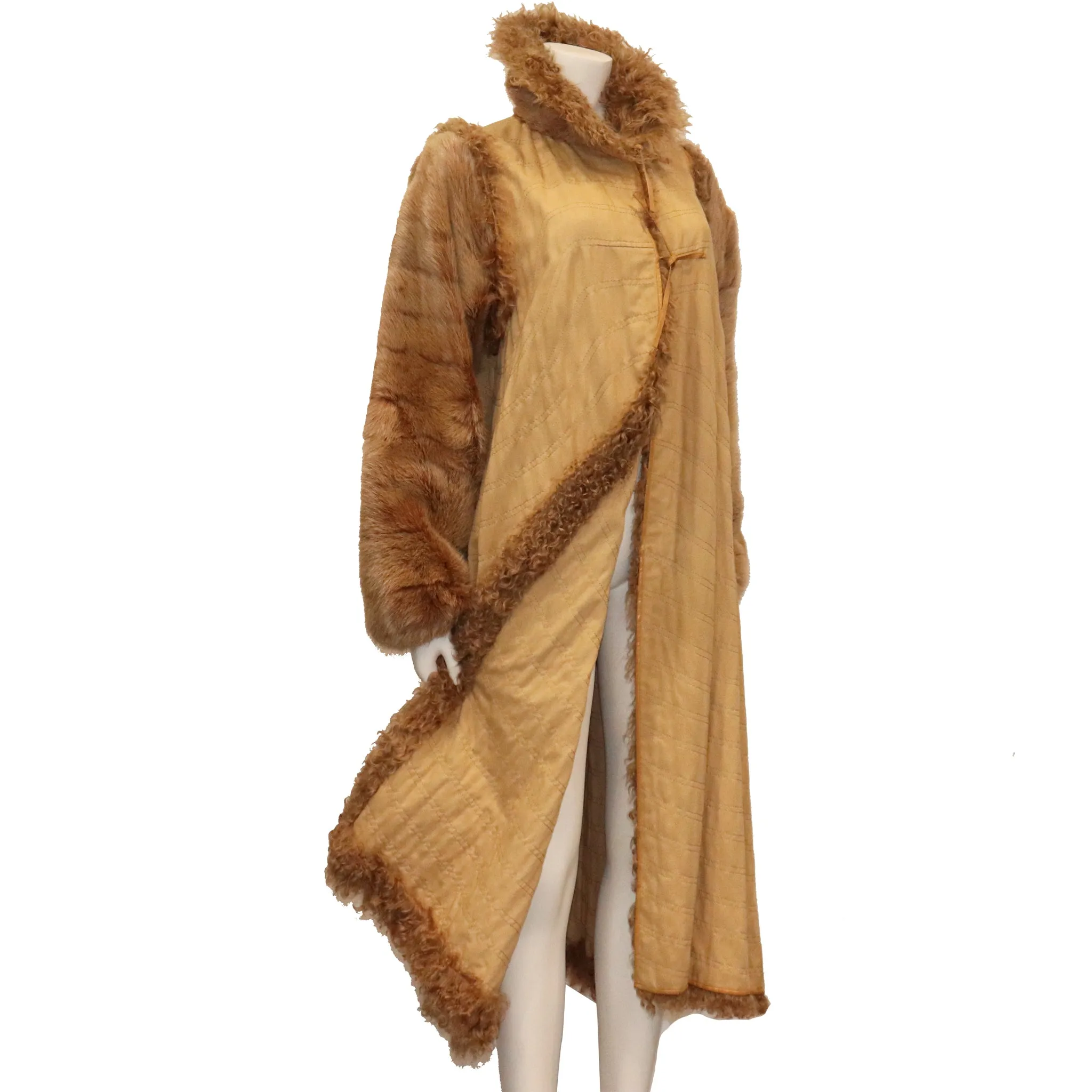 Fendi Reversible Two Piece Marmot and curly Lamb Coat