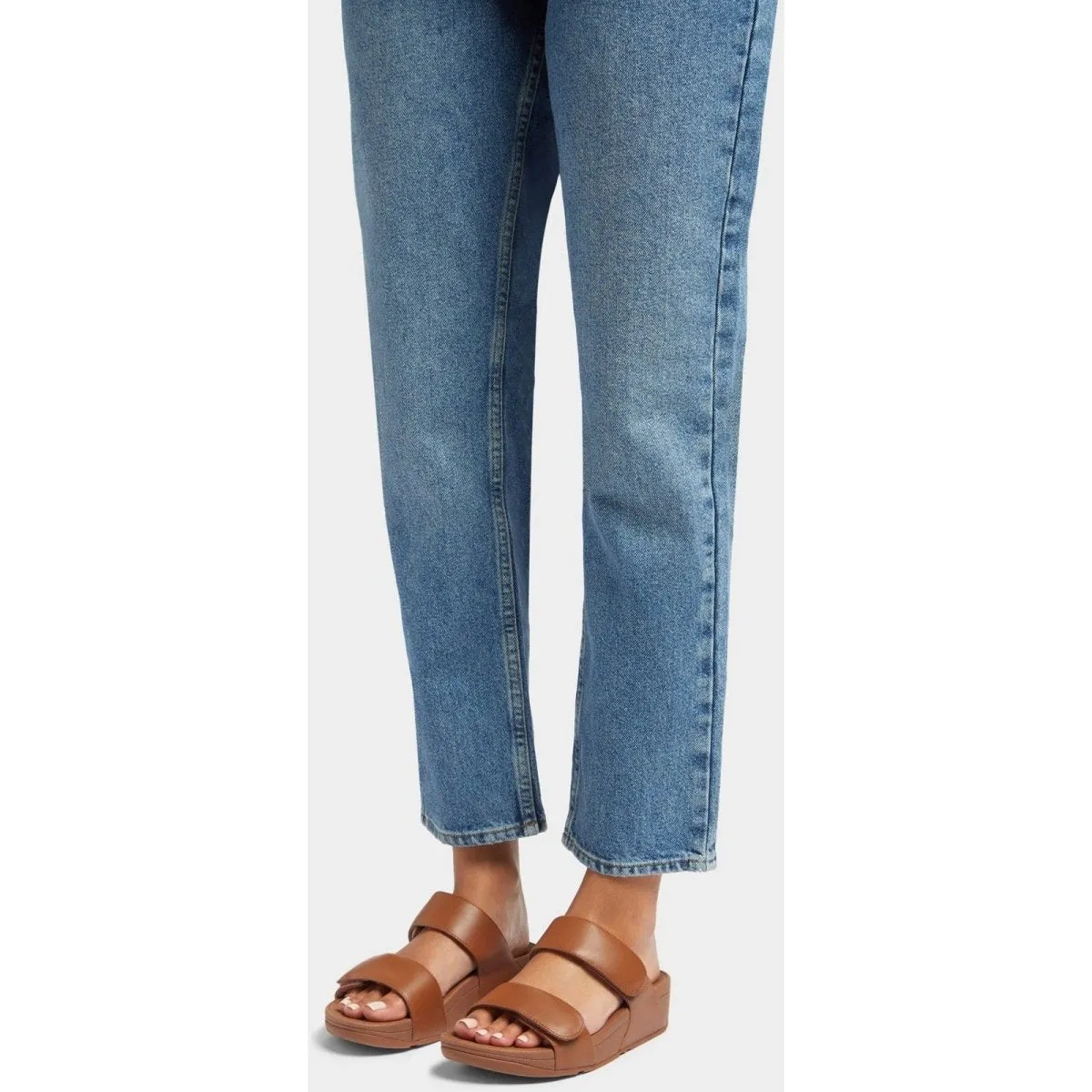 Fitflop Lulu Ladies Leather Summer Adjustable Mule Sliders