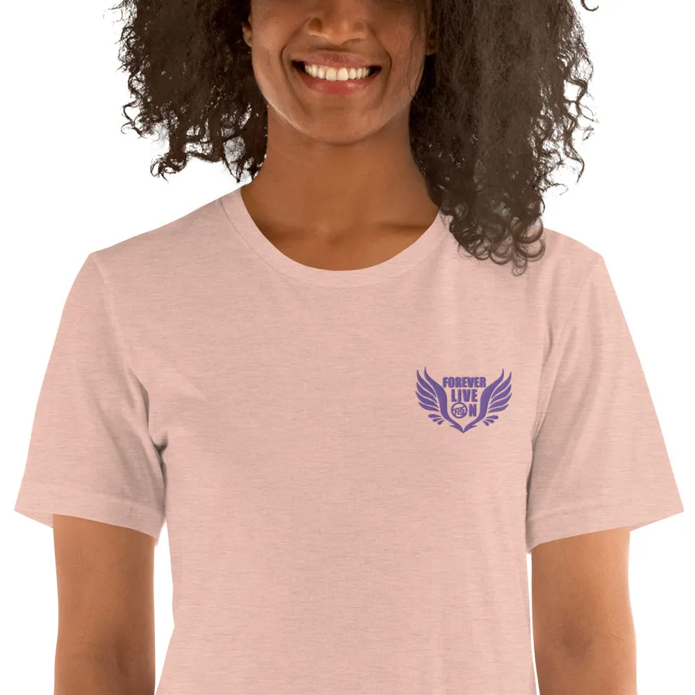 FLO Wings Embroidered T-shirt (Purple Edition)