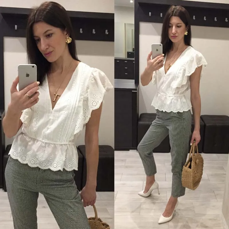 Forever 16 Embroidered Blouse - Soft Beige