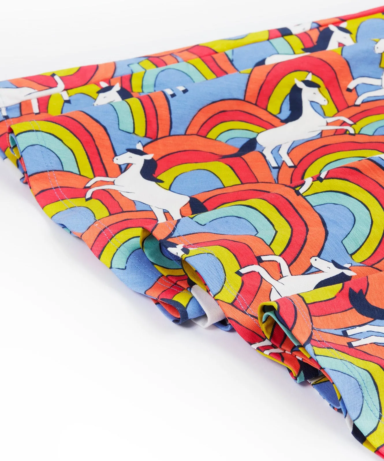 Frugi Spring Skater Dress - Over The Rainbow