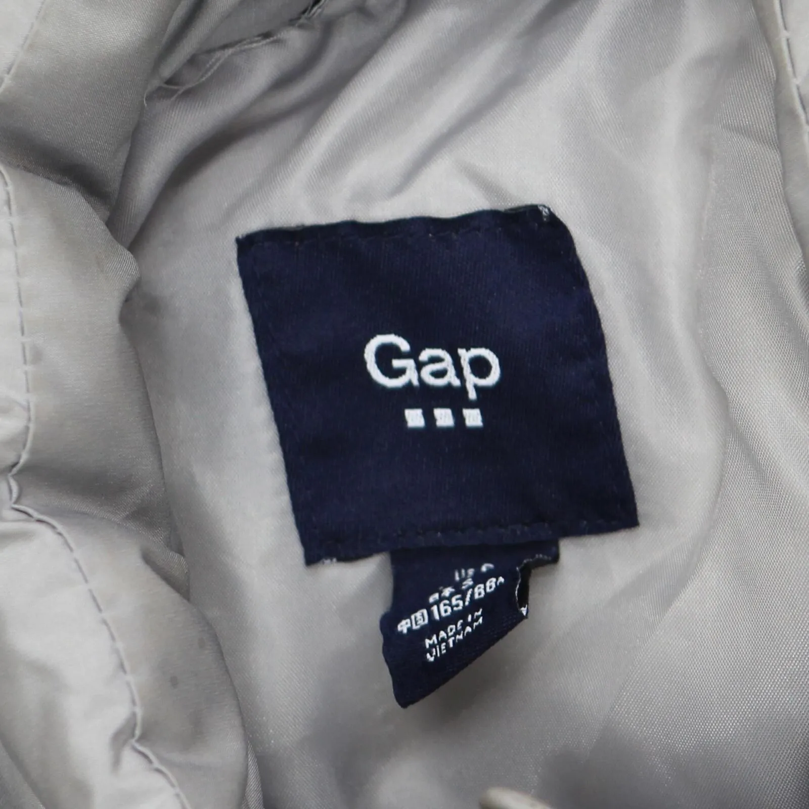 Gap Womens Snap Zip Front Quilted Puffer Vest 166ffc94831a30 Gray S