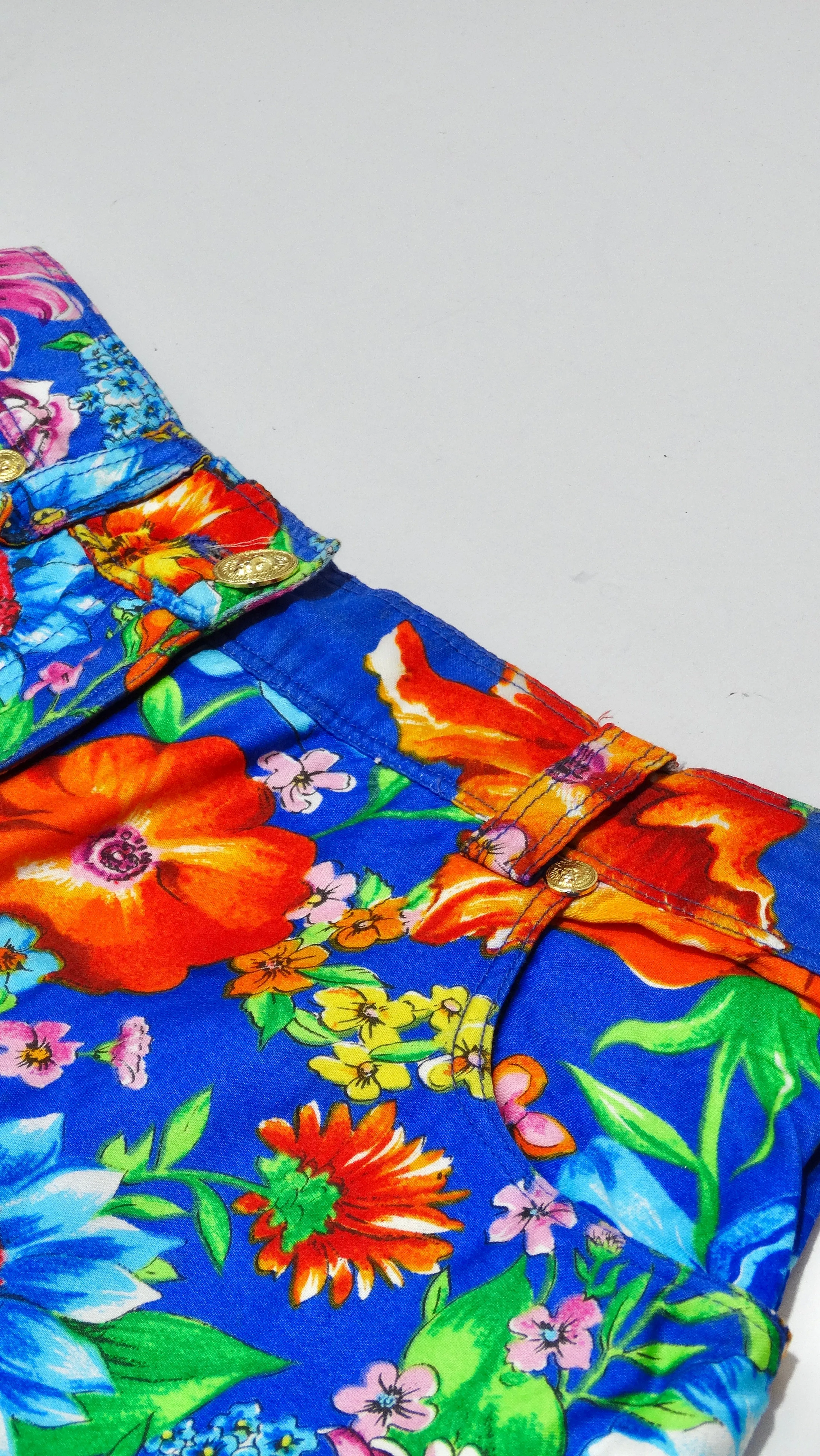 Gianni Versace Floral 2000's Jeans
