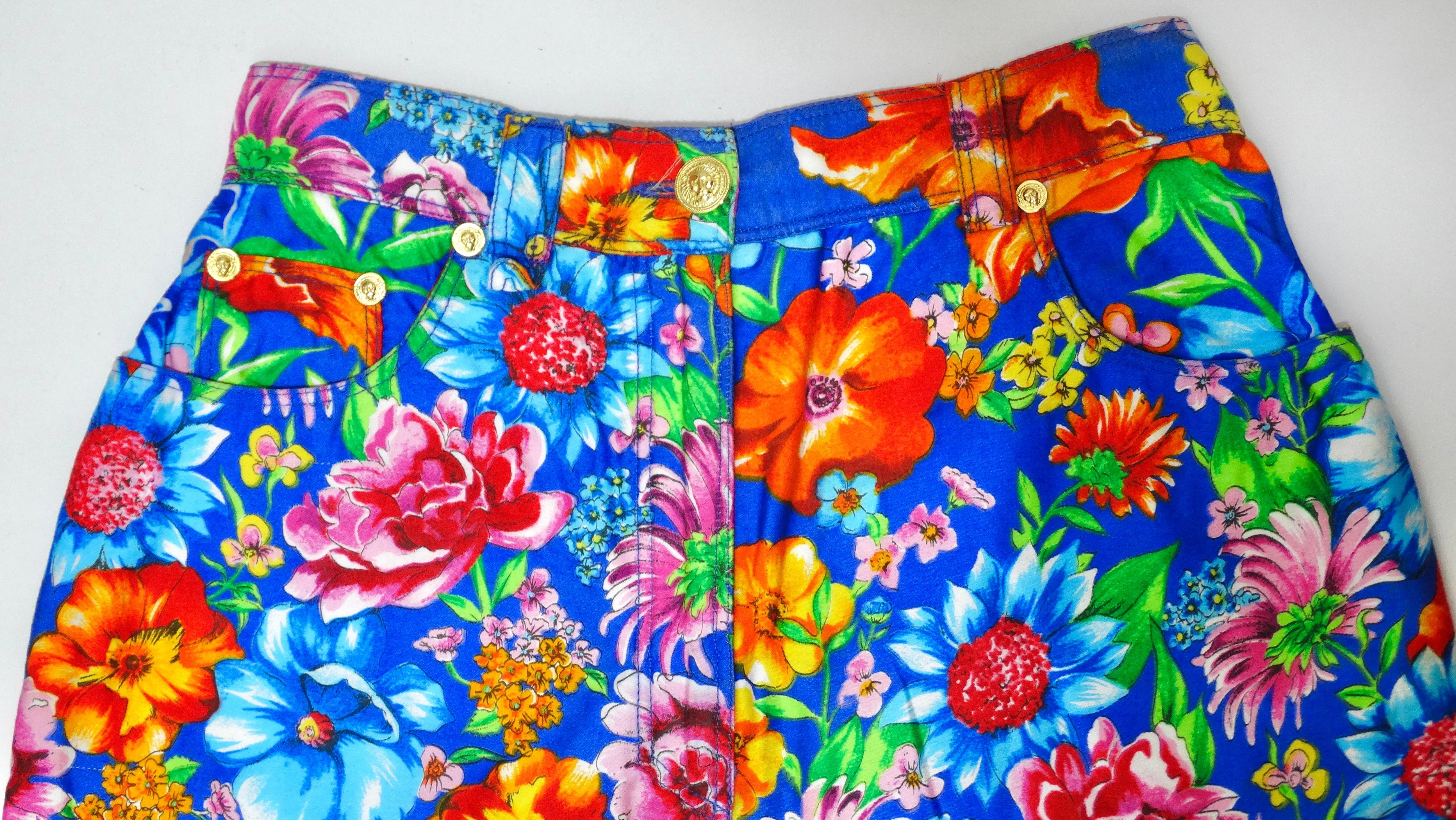 Gianni Versace Floral 2000's Jeans
