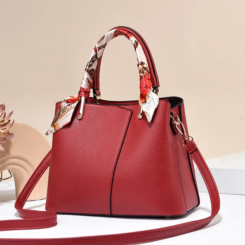 Gift Mother Red Bridal Wedding Simple Elegant Soft Shoulder Bags