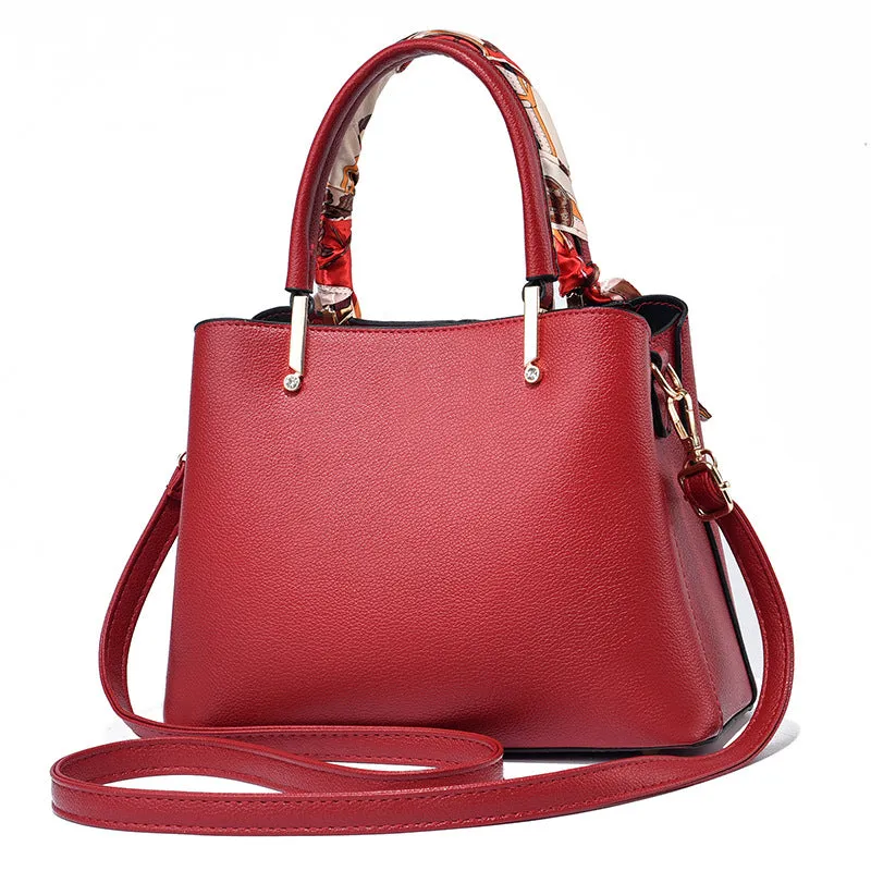 Gift Mother Red Bridal Wedding Simple Elegant Soft Shoulder Bags