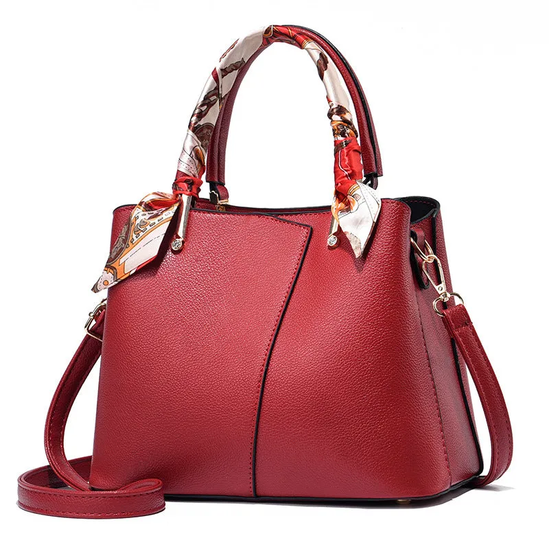 Gift Mother Red Bridal Wedding Simple Elegant Soft Shoulder Bags