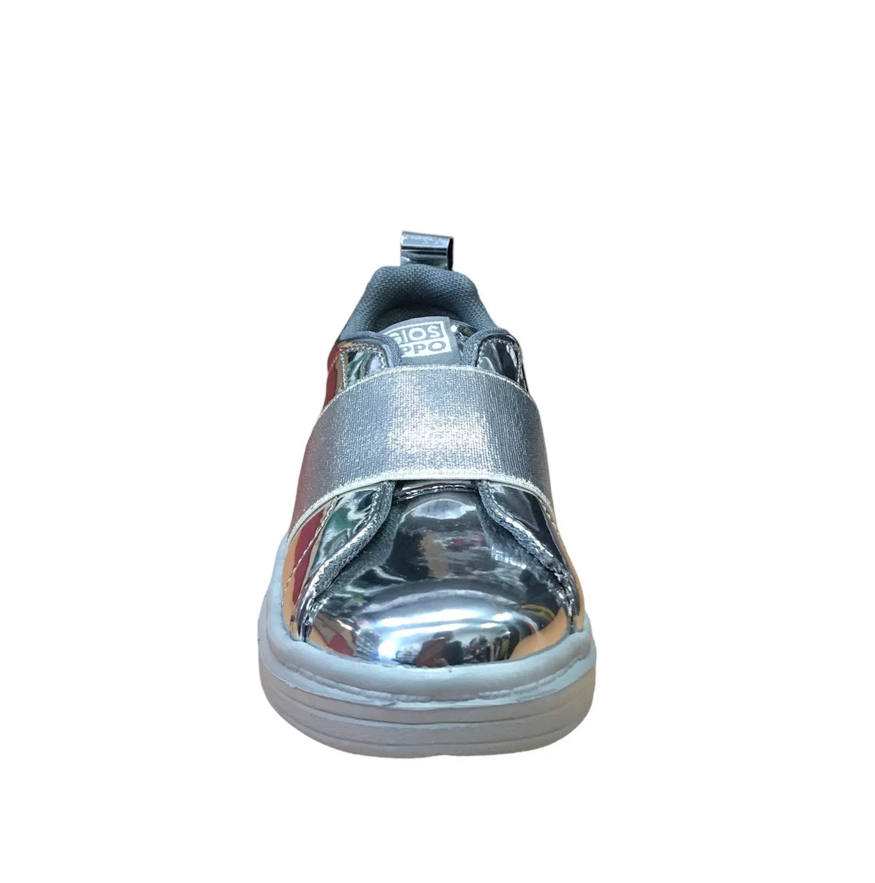 Gioseppo scarpe da bambina slip-on effetto vernice 41884 pewter
