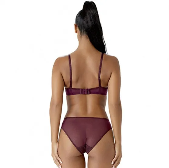 Glossies Lace Sheer Bra In Fig - Gossard