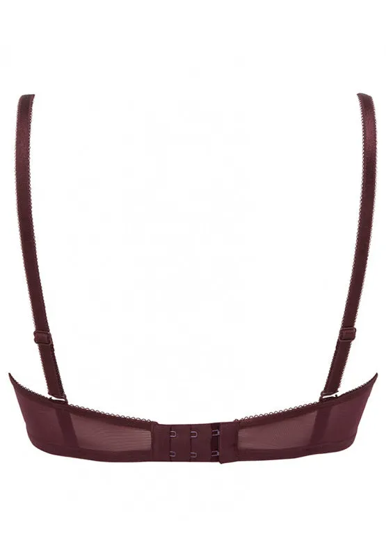 Glossies Lace Sheer Bra In Fig - Gossard