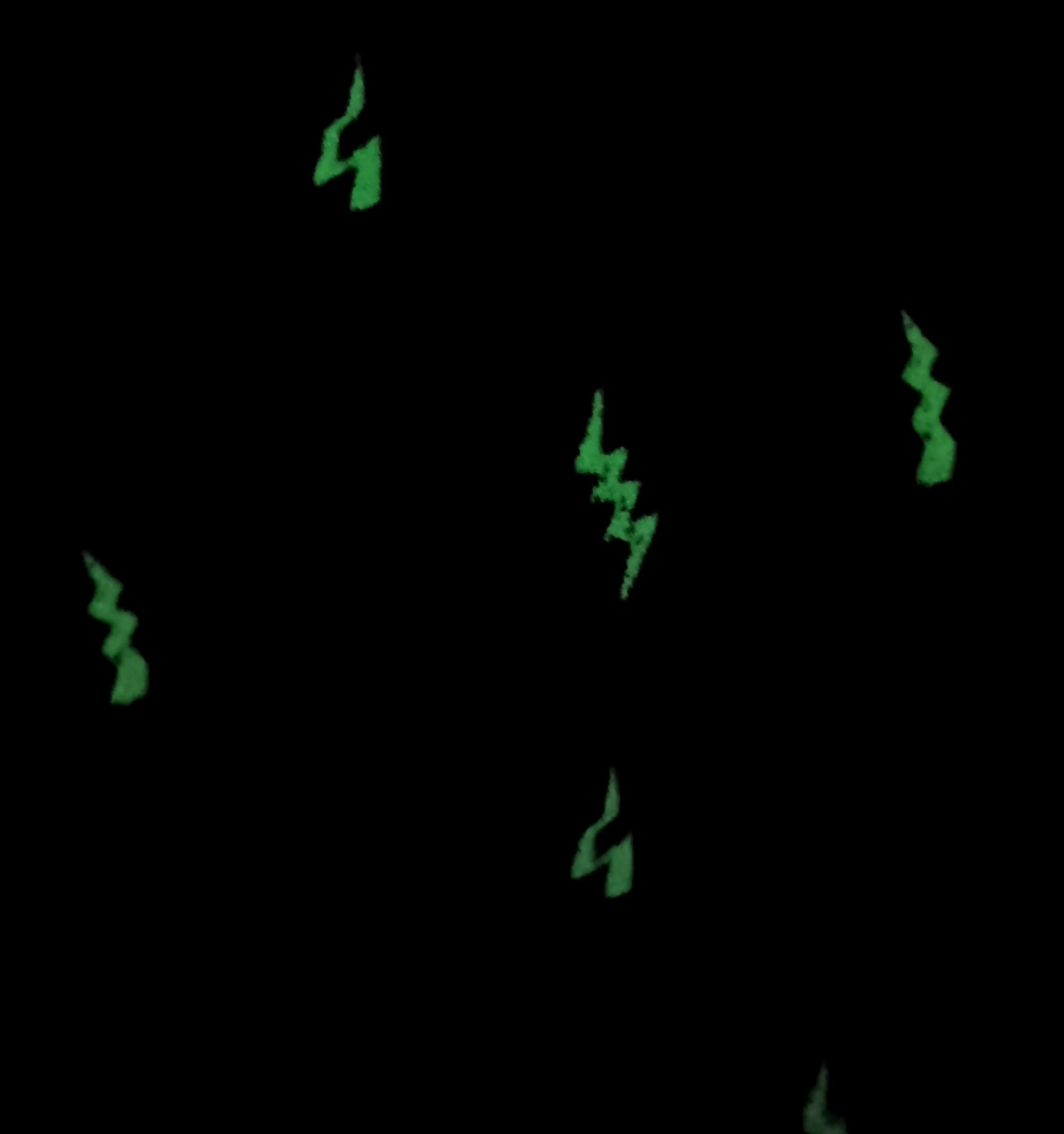 Glow in the Dark Lightning Print Dungarees-New!