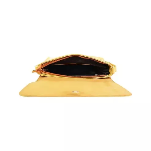 Gold Minimalist sling Bag – Chic Everyday Shoulder Bag (Gold)