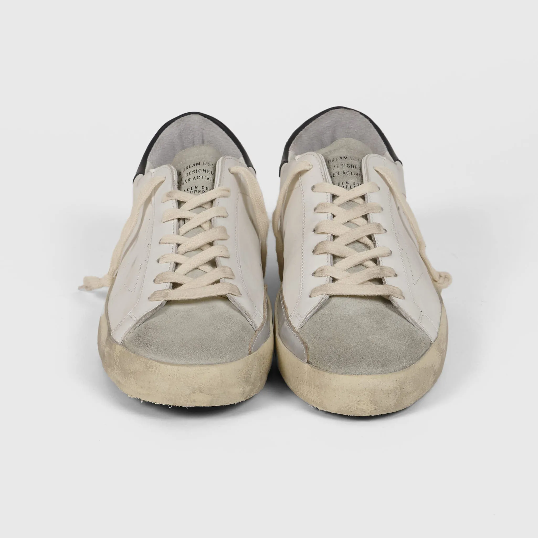 Golden Goose Superstar White Ice Black Sneakers