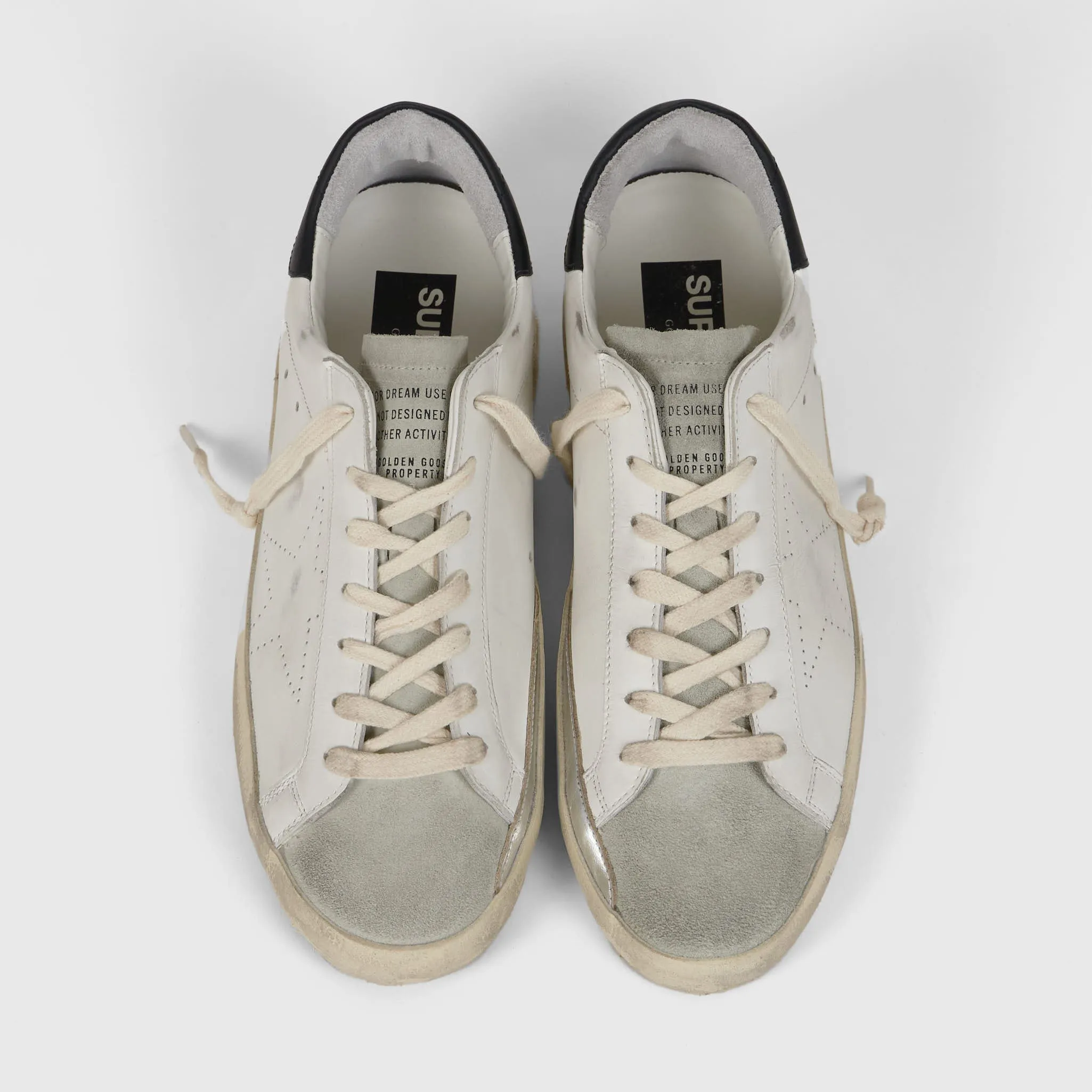 Golden Goose Superstar White Ice Black Sneakers