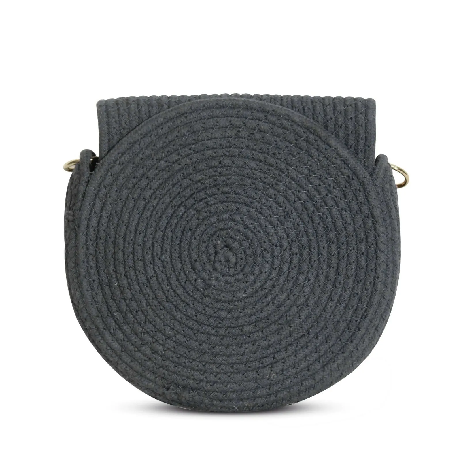 Goodeez Minimalist Trendy Crossbody Grey Round Sling Bag for Women