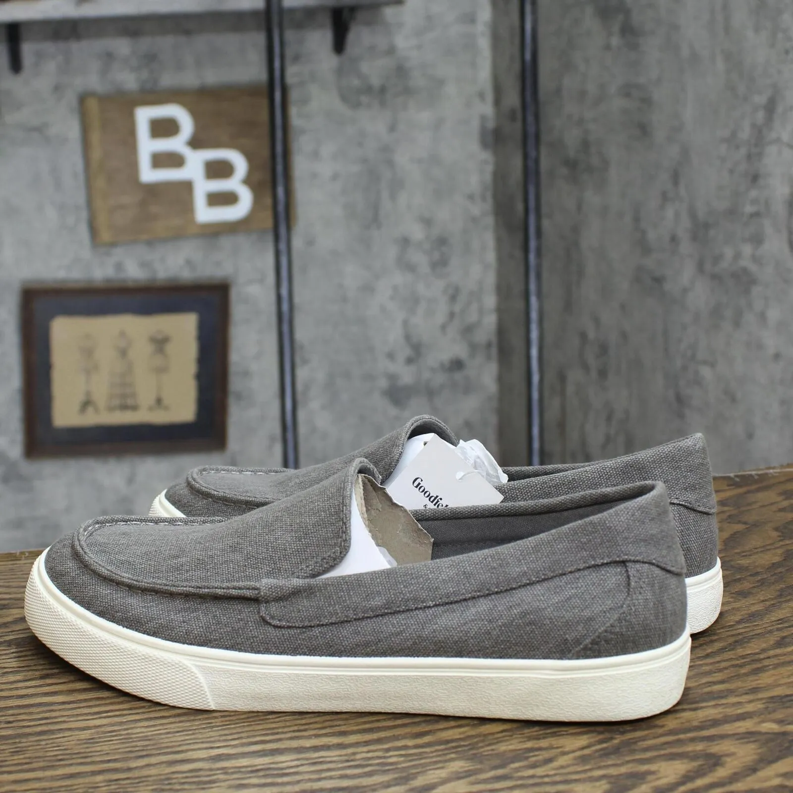 Goodfellow & Co Mens Gabe Canvas Sneakers 89470792 Gray 9