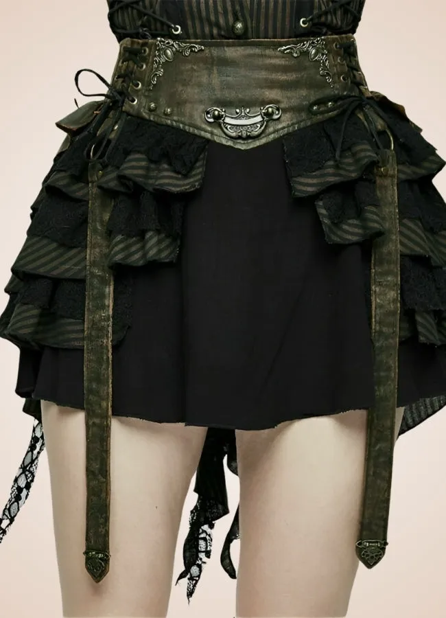 Gothic Flat Bone Lolita Skirt