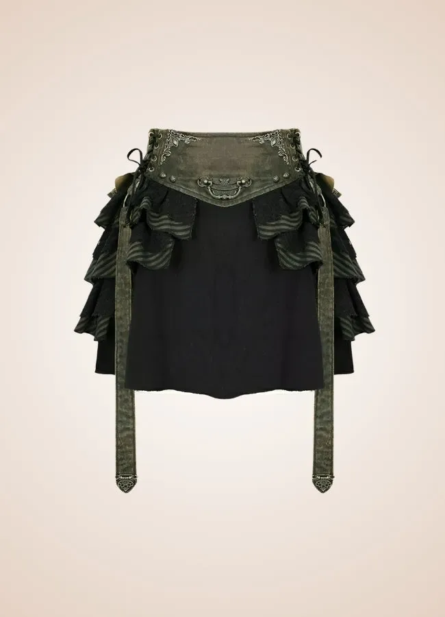 Gothic Flat Bone Lolita Skirt