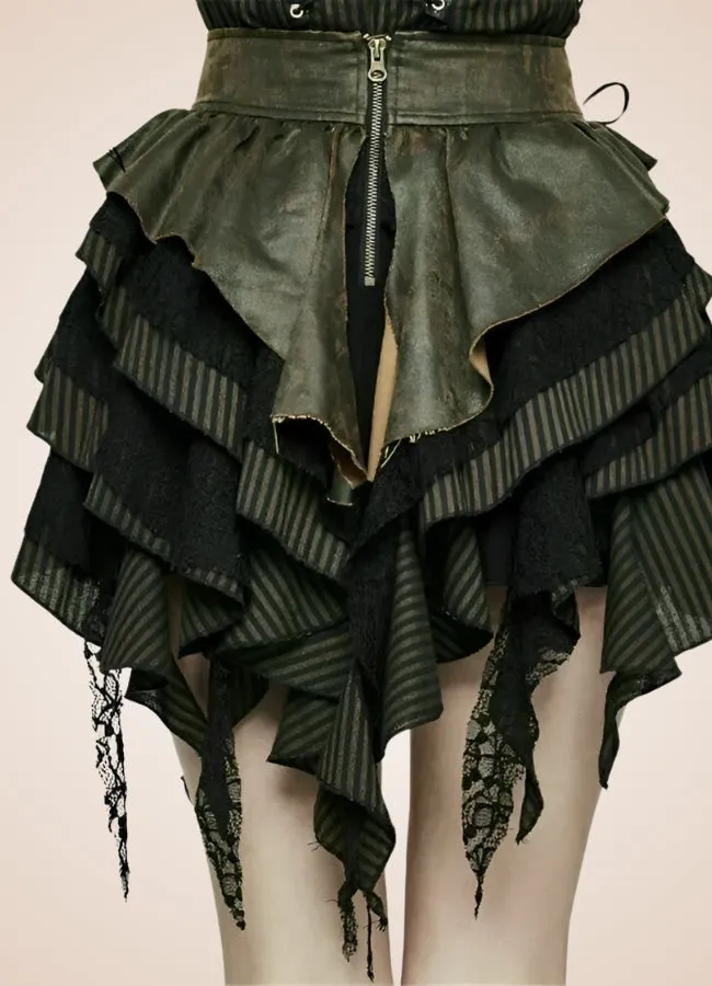 Gothic Flat Bone Lolita Skirt