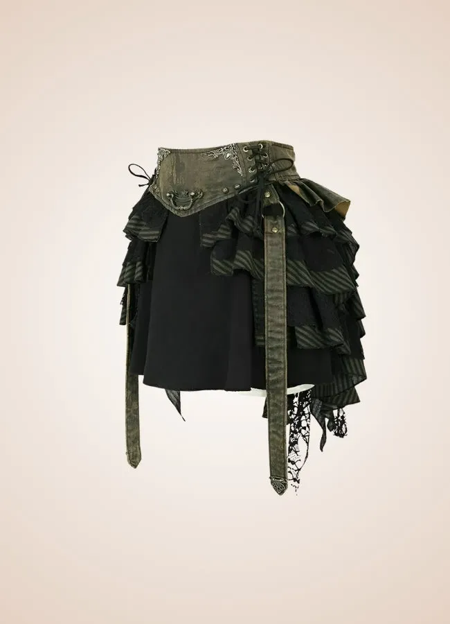 Gothic Flat Bone Lolita Skirt