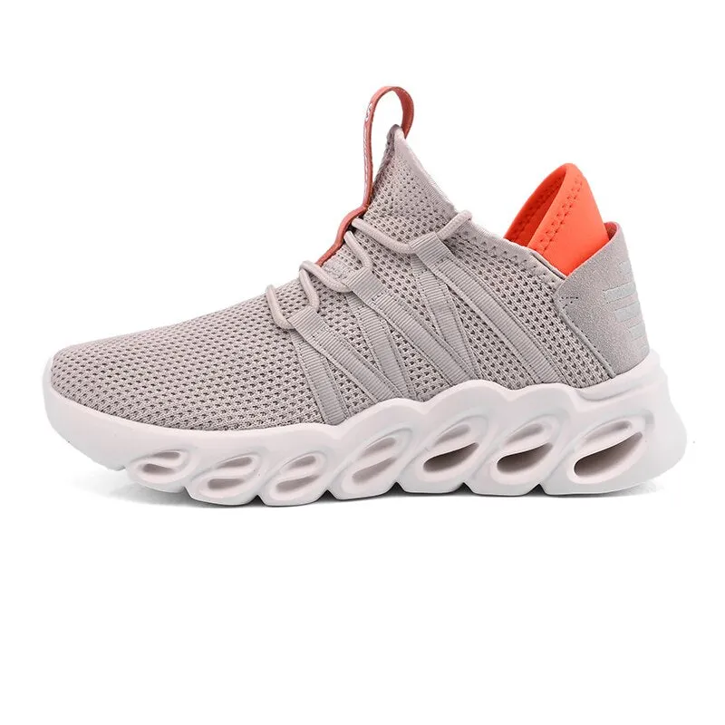 Gray White Running Shoes