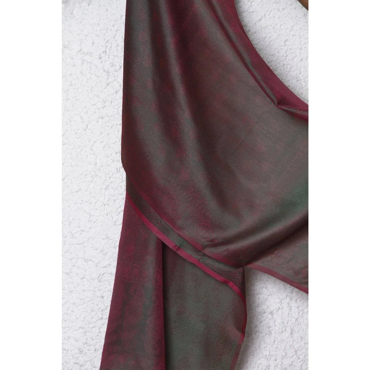 Green and Purple Dupatta-Indian Artizans