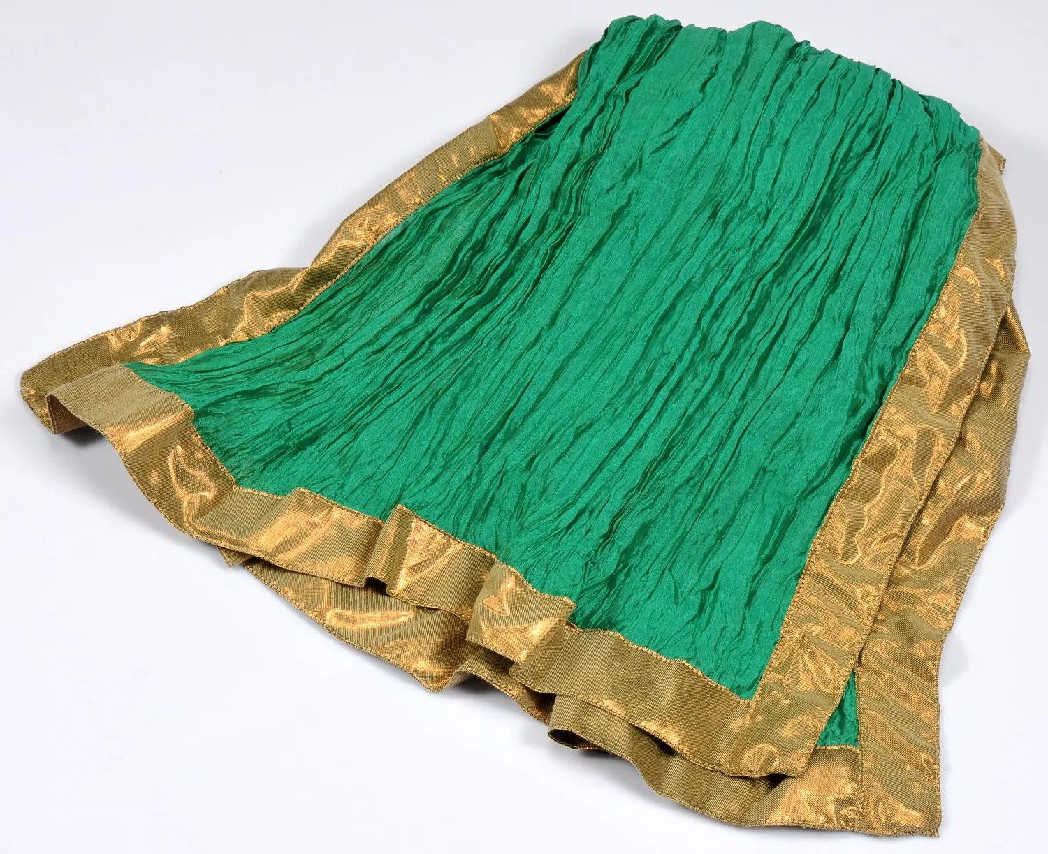 Green Crinkled Stole