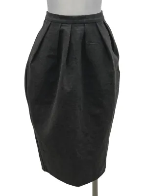 Grey Pleated Skirt