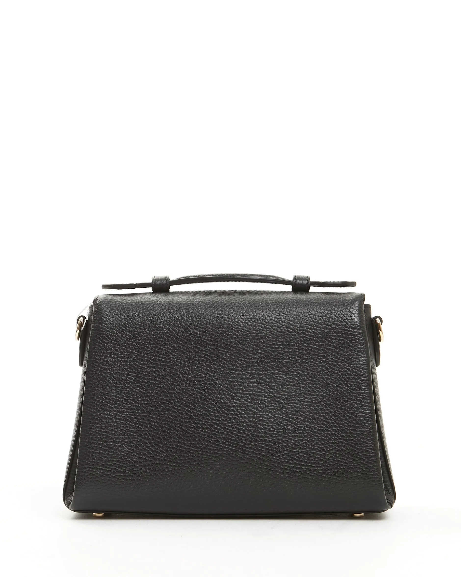 Gucci Black Pebbled Leather Interlocking G Dollar Convertible Crossbody