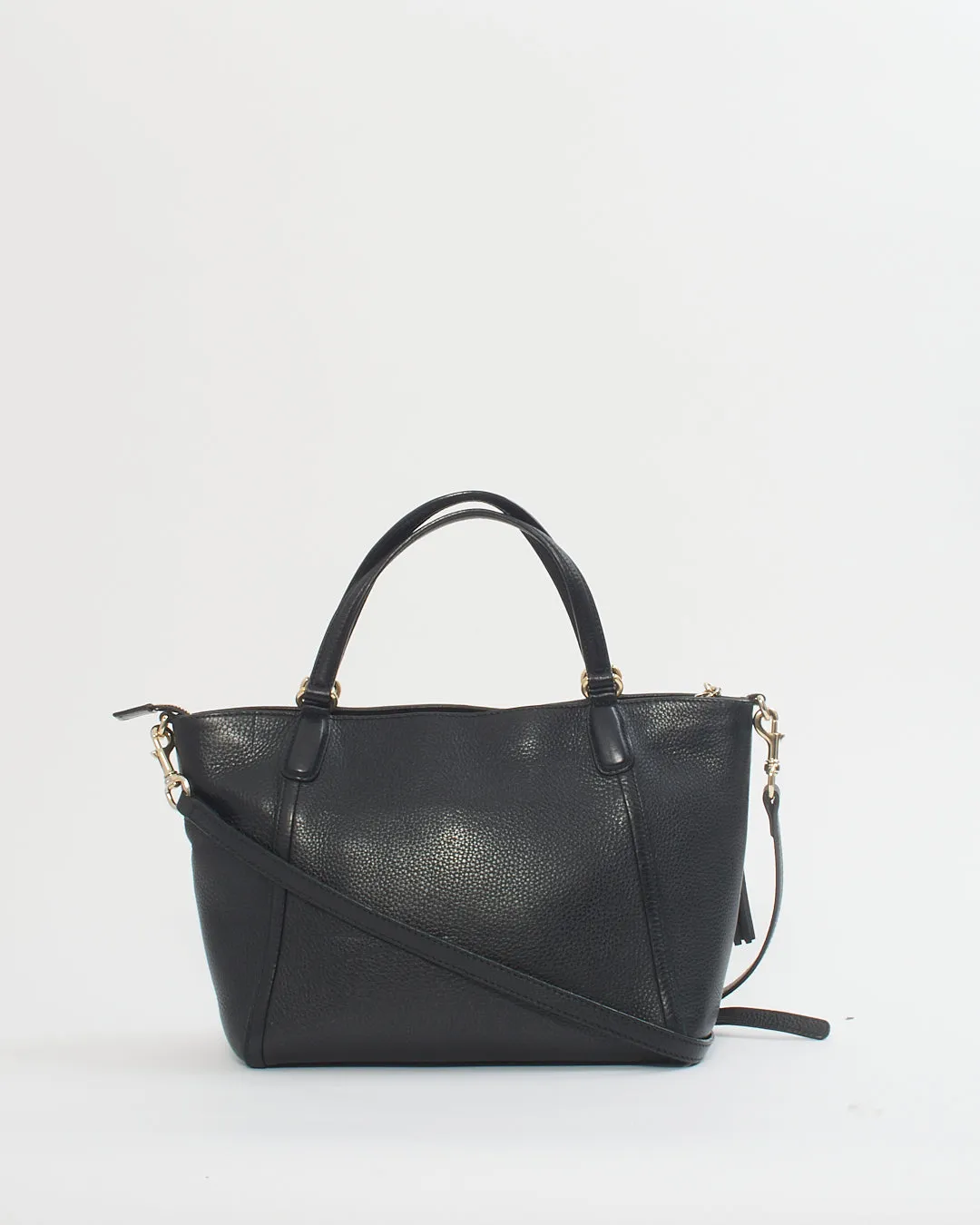 Gucci Black Pebbled Leather Soho Convertible Tote Bag