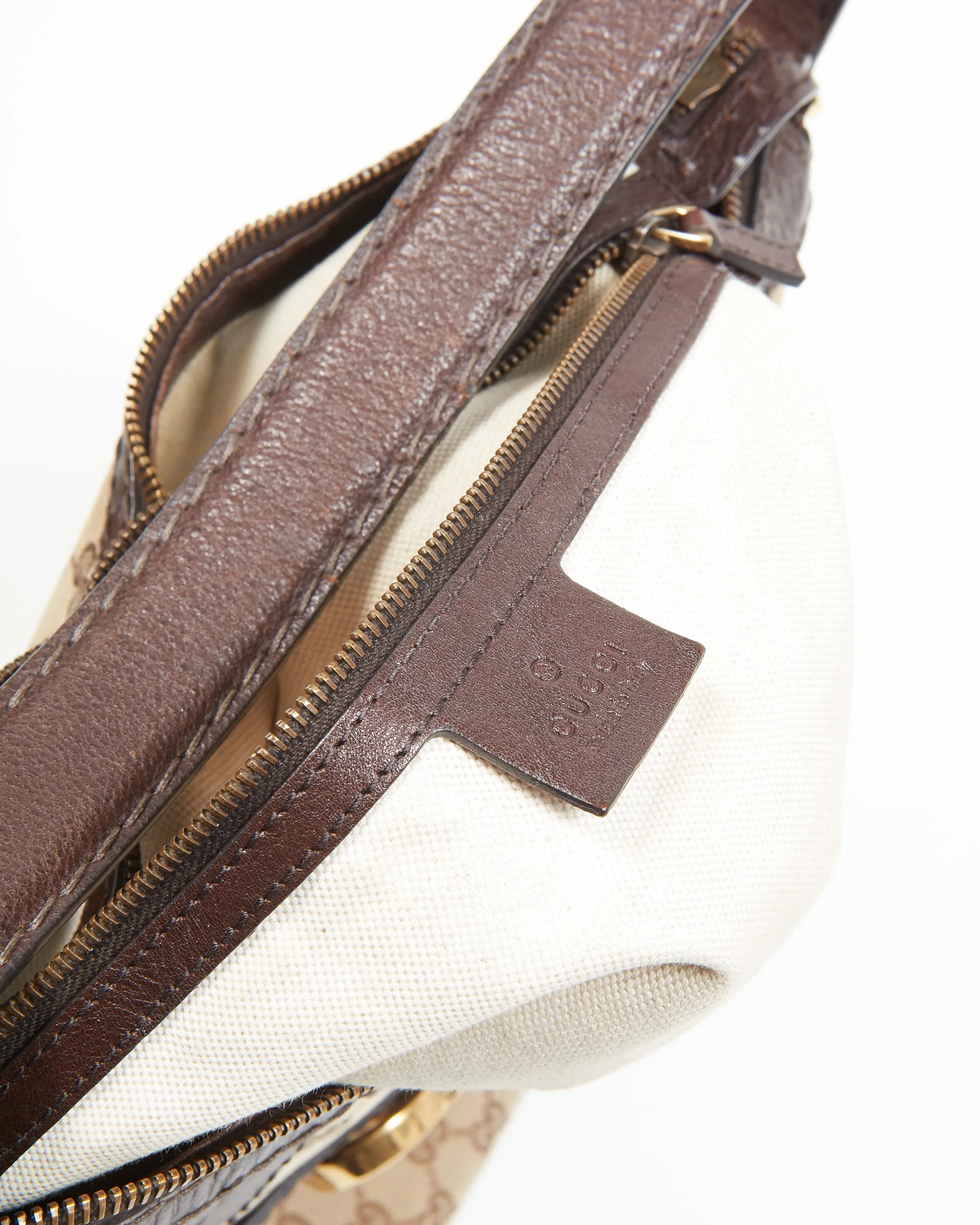 Gucci Brown GG Canvas Convertible 2Way Bag