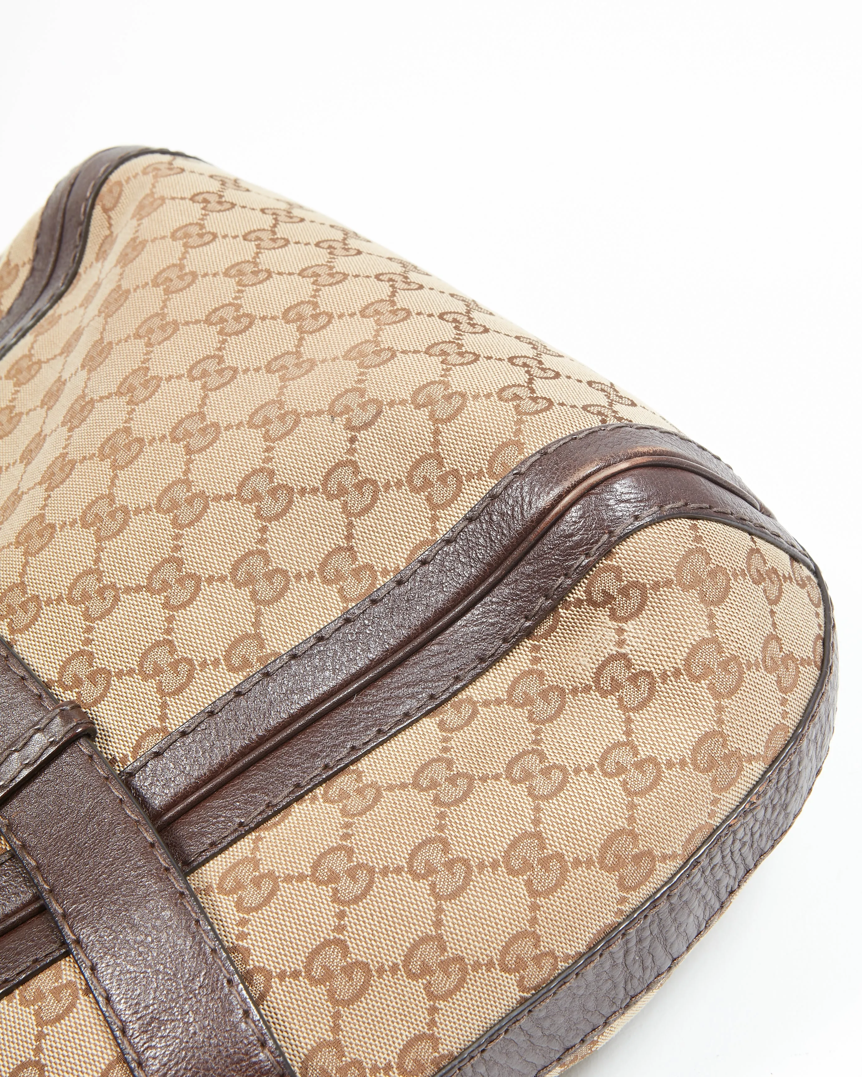 Gucci Brown GG Canvas Convertible 2Way Bag
