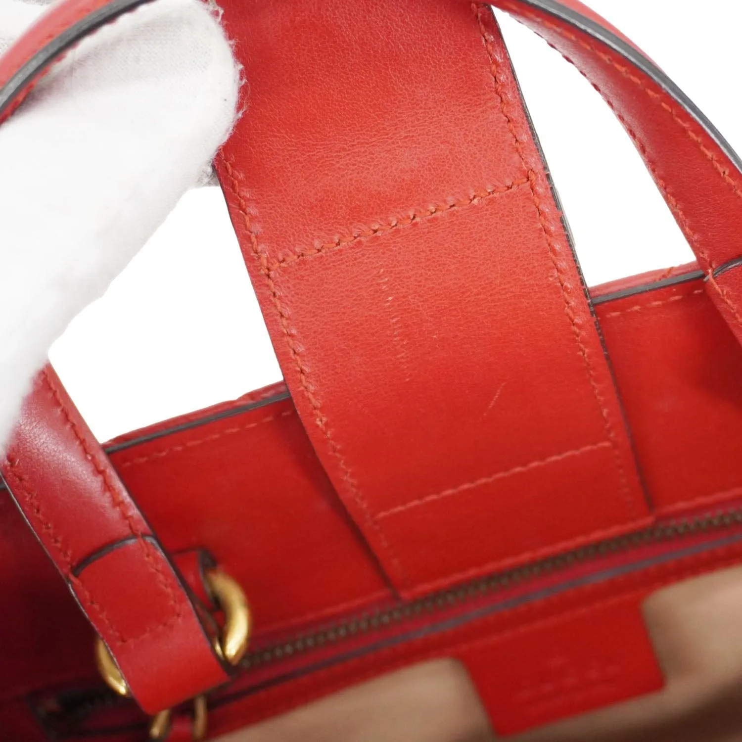GUCCI GG Marmont Calfskin Matelasse Leather Shoulder Bag Red 448054