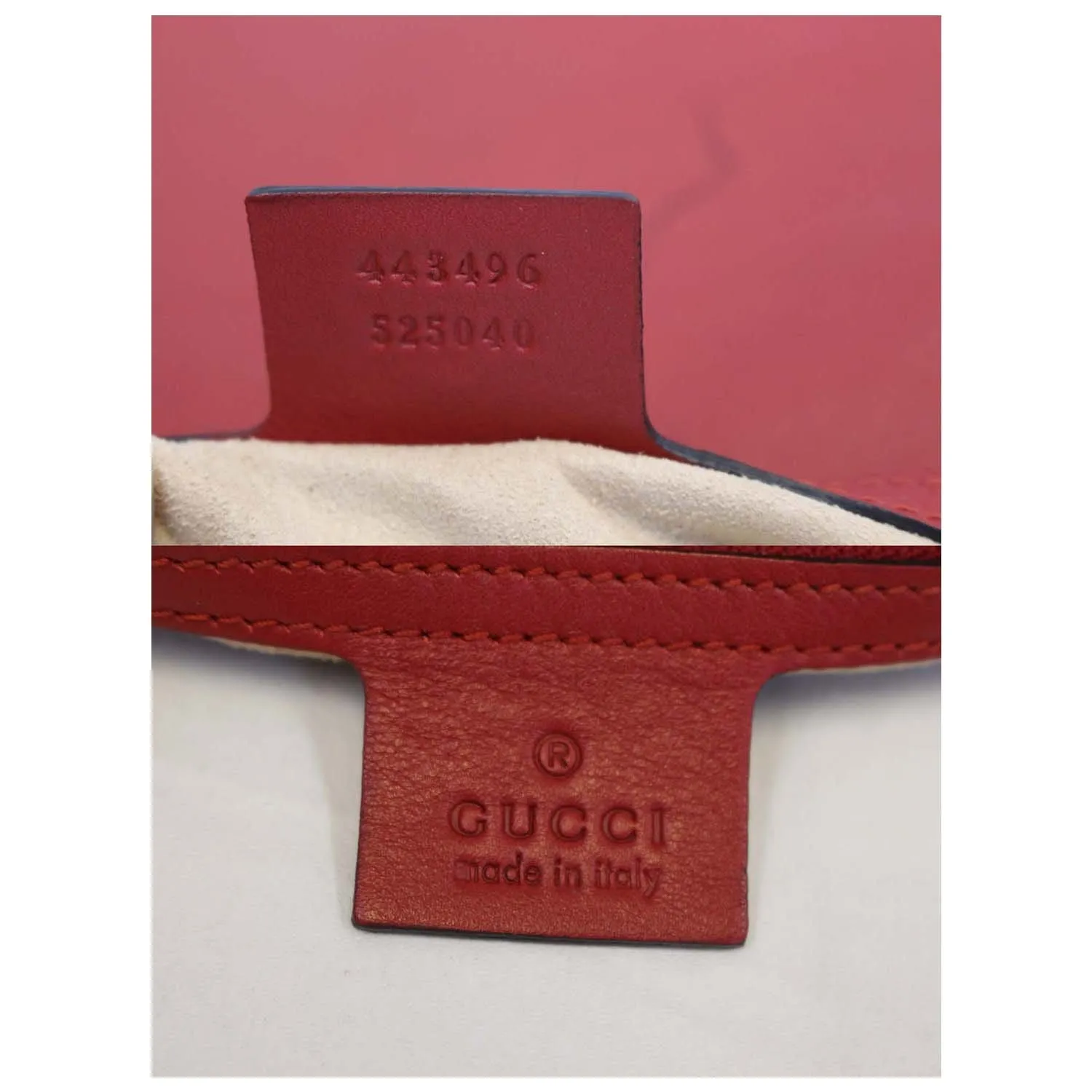 GUCCI GG Marmont Matelasse Red Leather Shoulder Bag