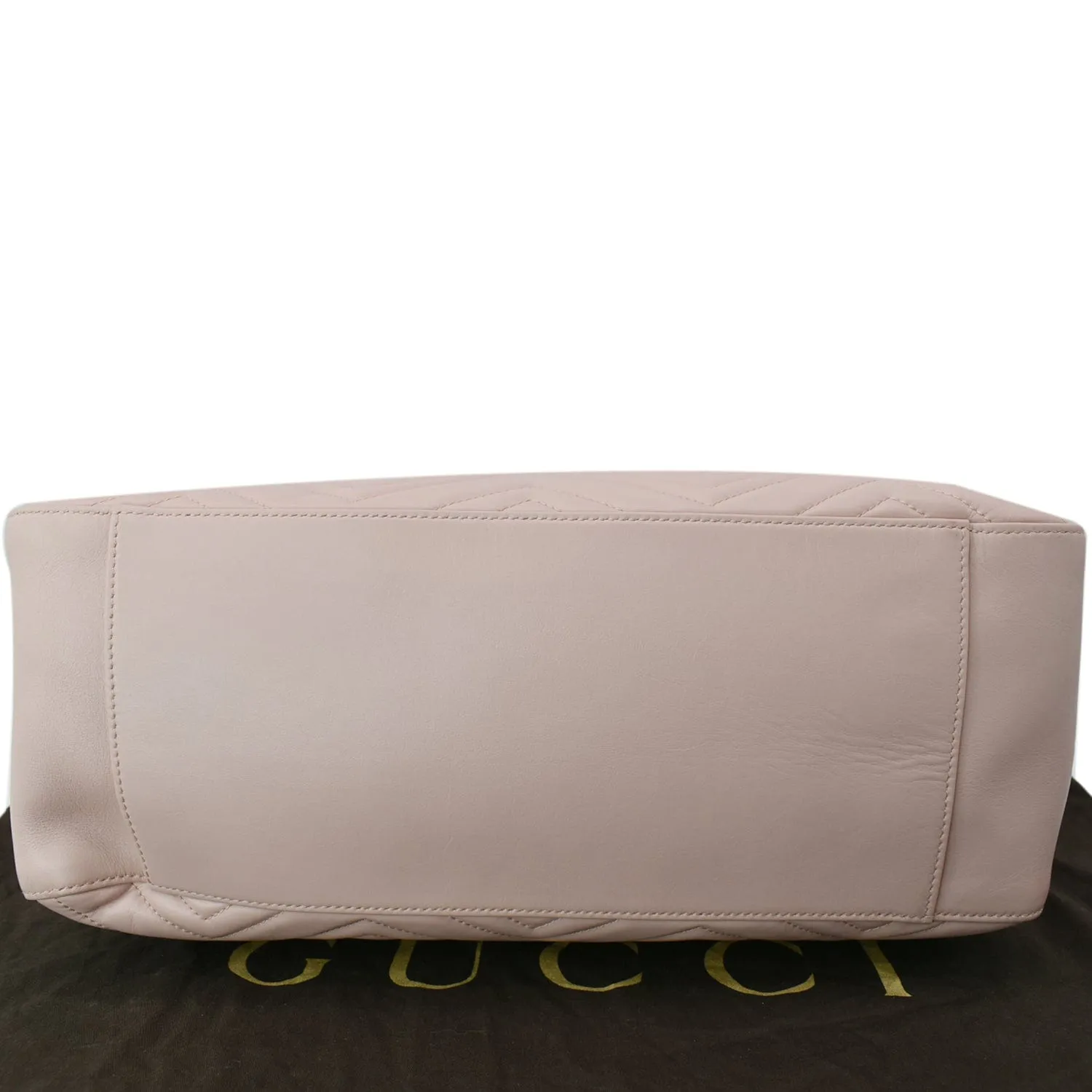 GUCCI GG Marmont Medium Metelasse Quilted Leather Shoulder Bag Nude 453569 - Hot Deals