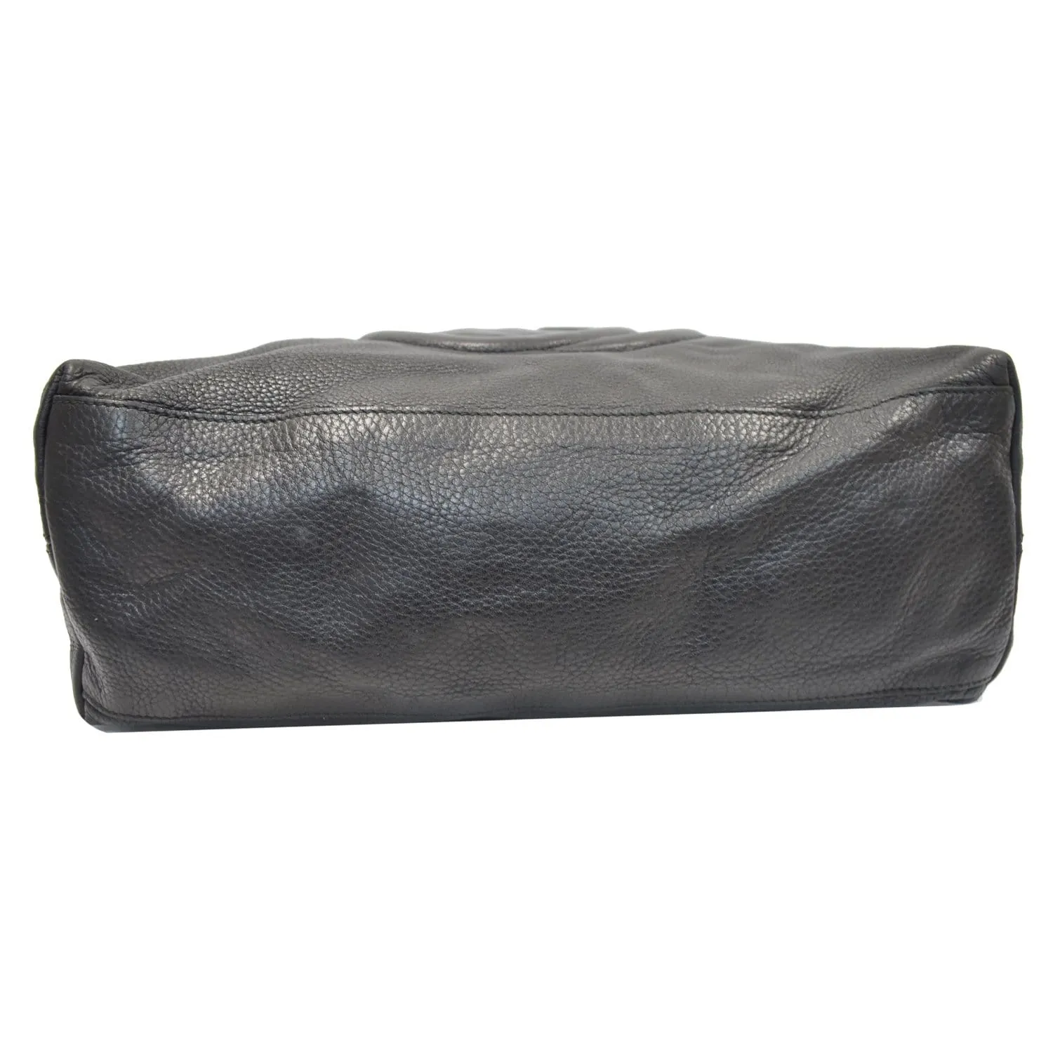 GUCCI Soho Pebbled Leather Chain Shoulder Bag 308982 Black