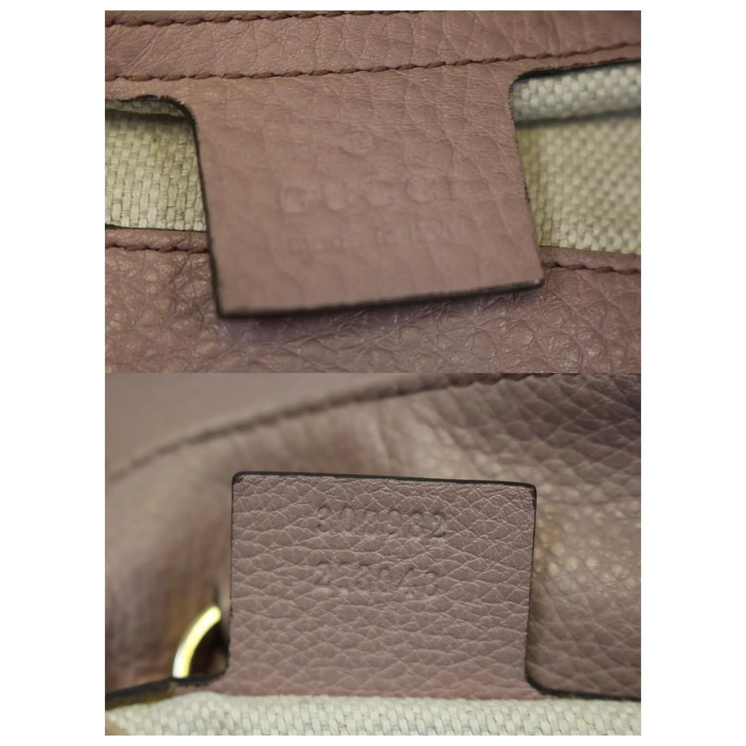 GUCCI Soho Pebbled Leather Chain Shoulder Bag