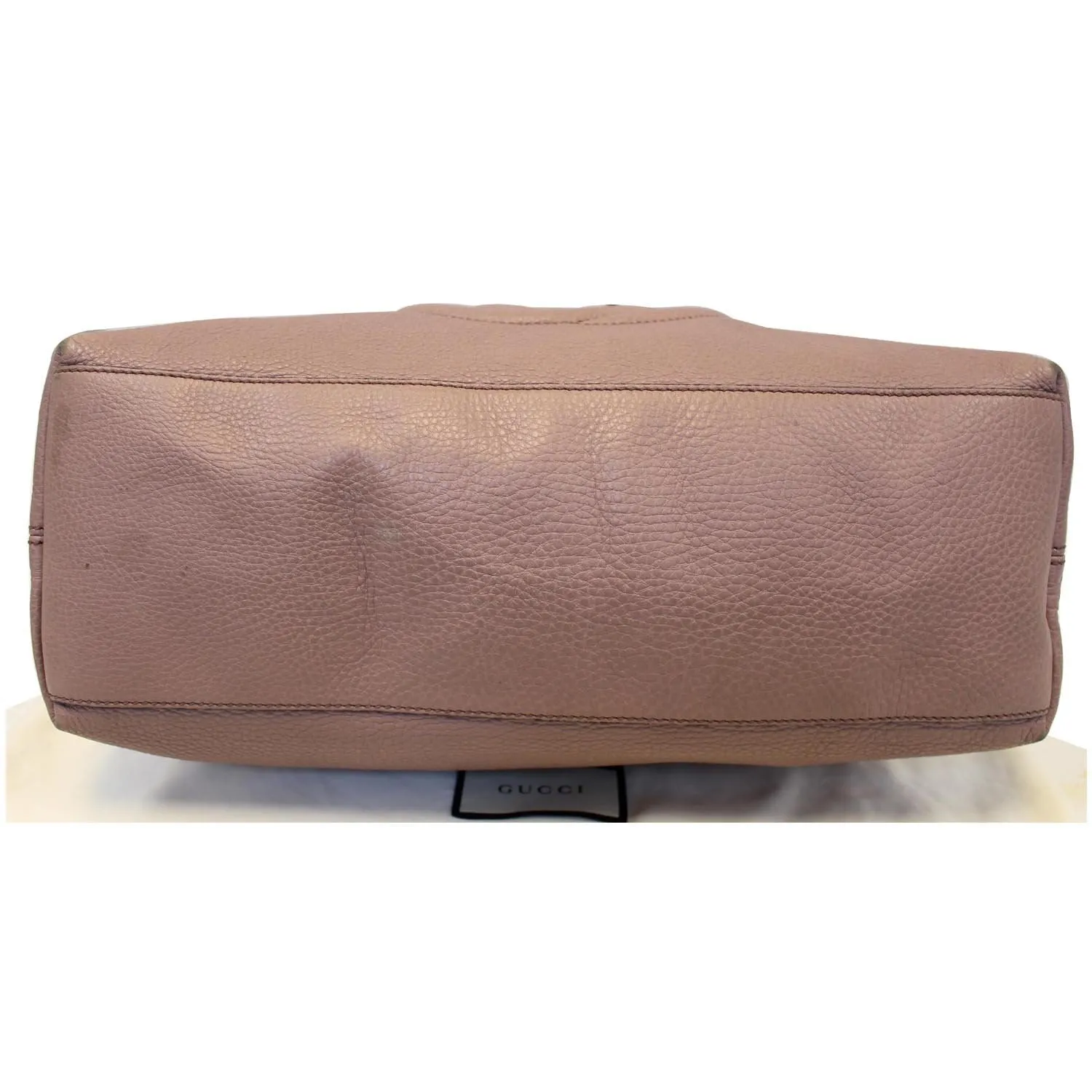 GUCCI Soho Pebbled Leather Chain Shoulder Bag