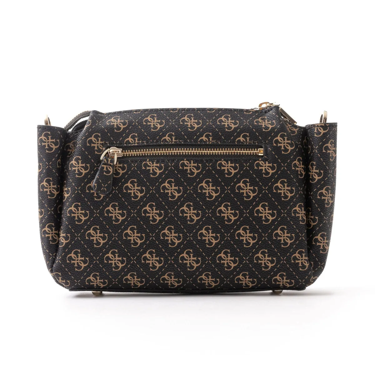 GUEES Noelle Mini Top Zip Shoulder Bag - BRN
