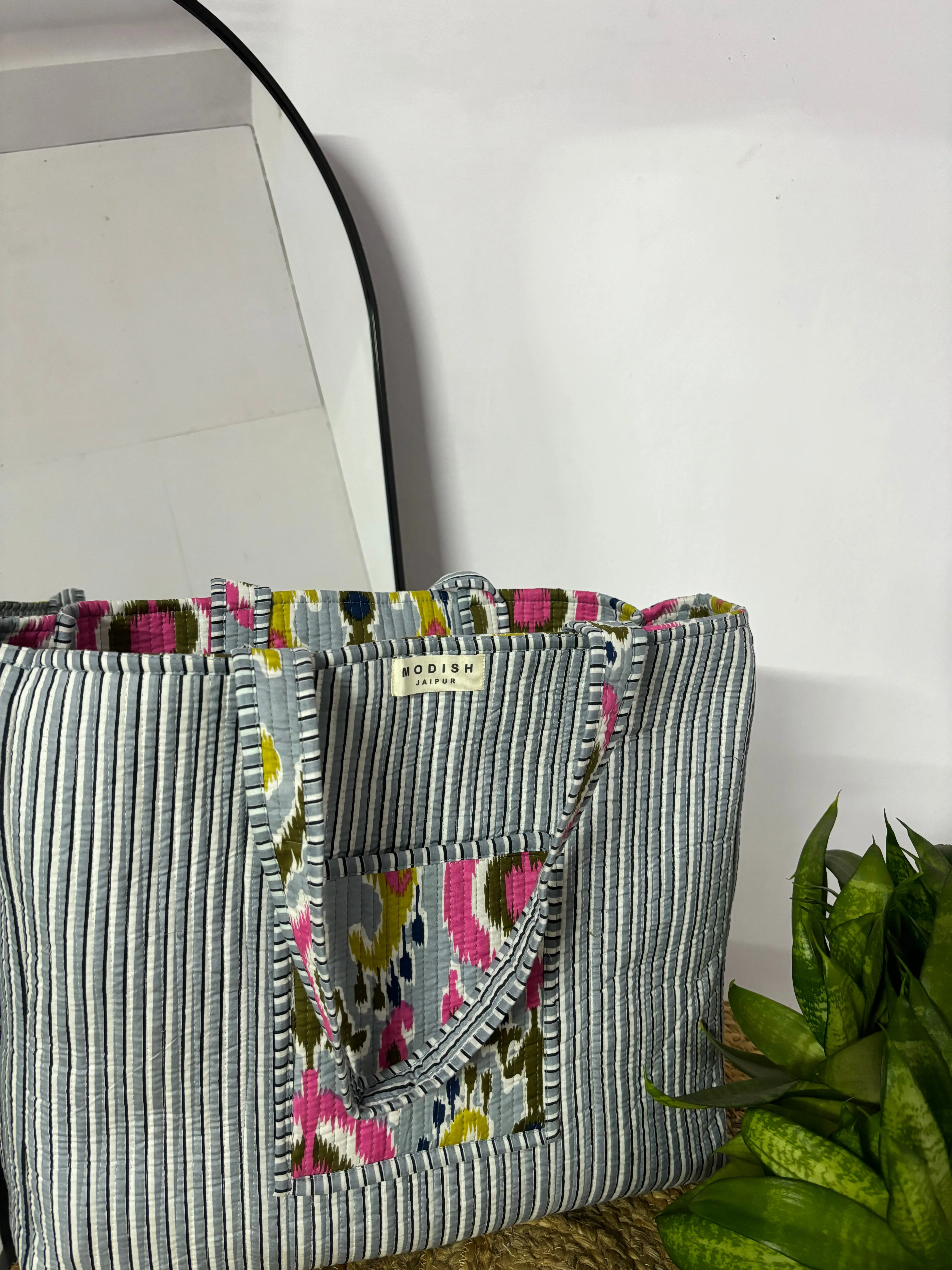 Handcrafted Reversible Tote Bag