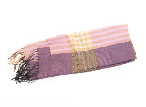 Handwoven Moroccan stripe scarf