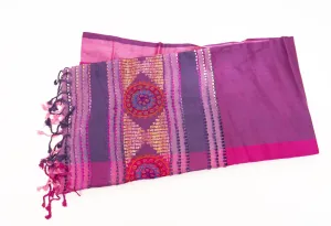 Handwoven Moroccan stripe scarf