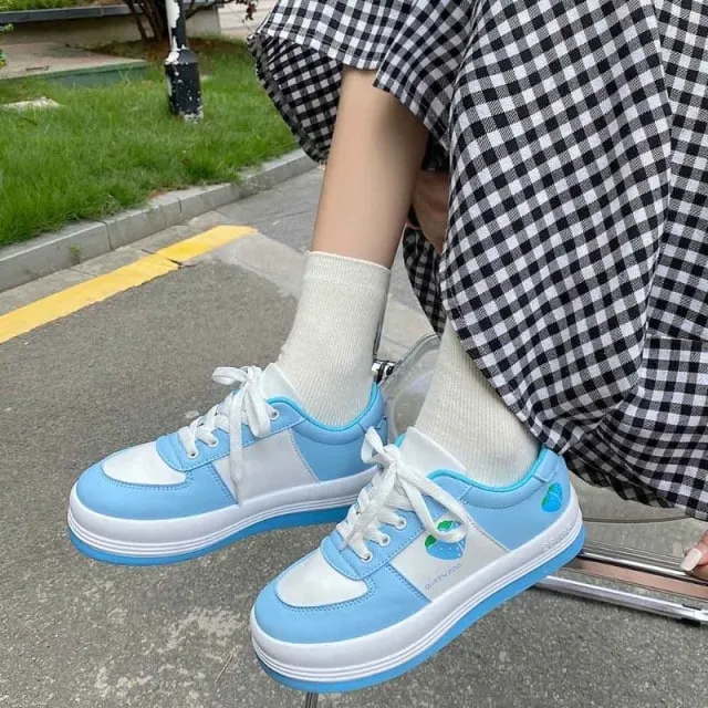 Harajuku Kawaii Fashion Strawberry Milk Sneakers