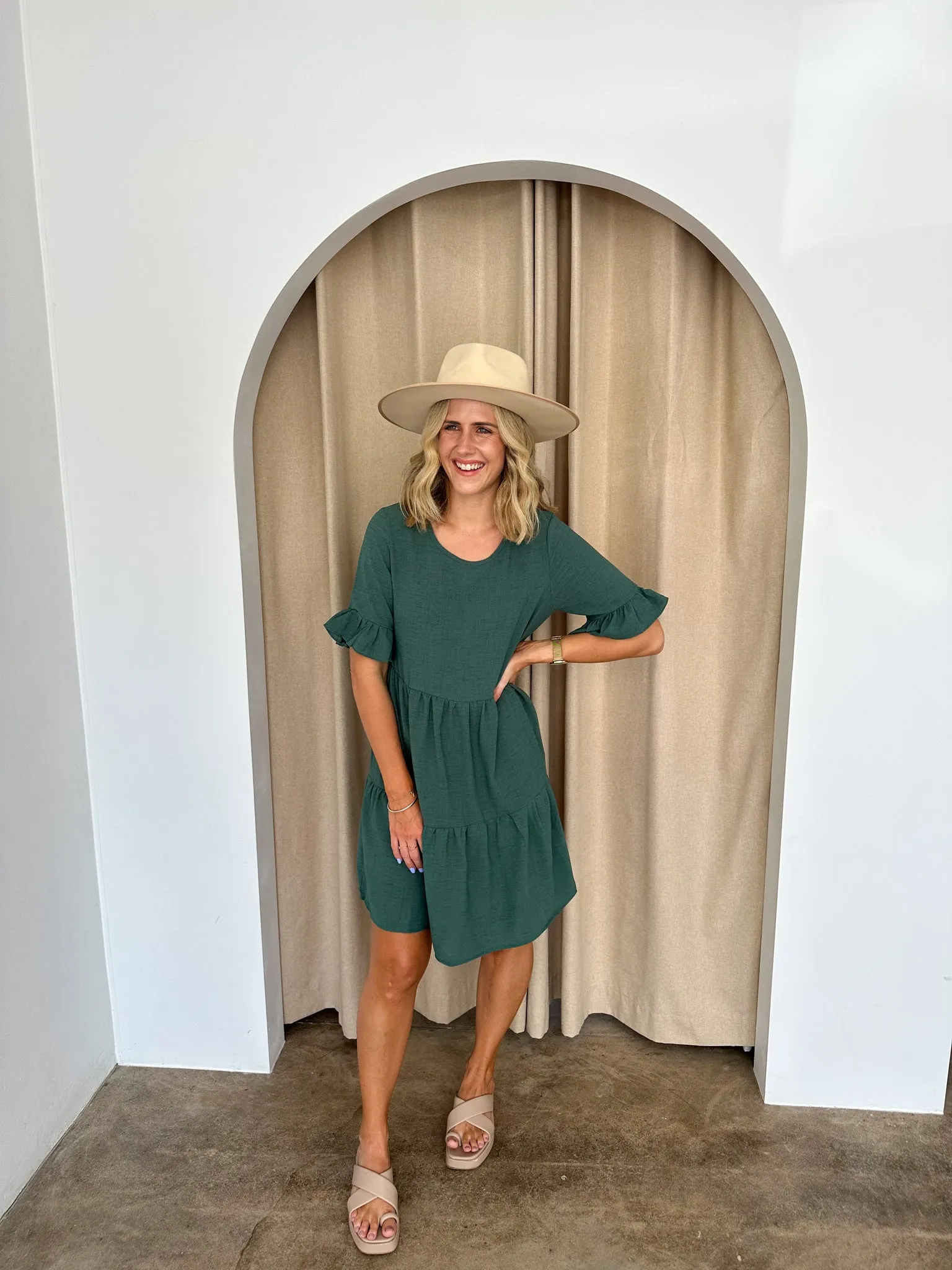 Hayden Dress -Green