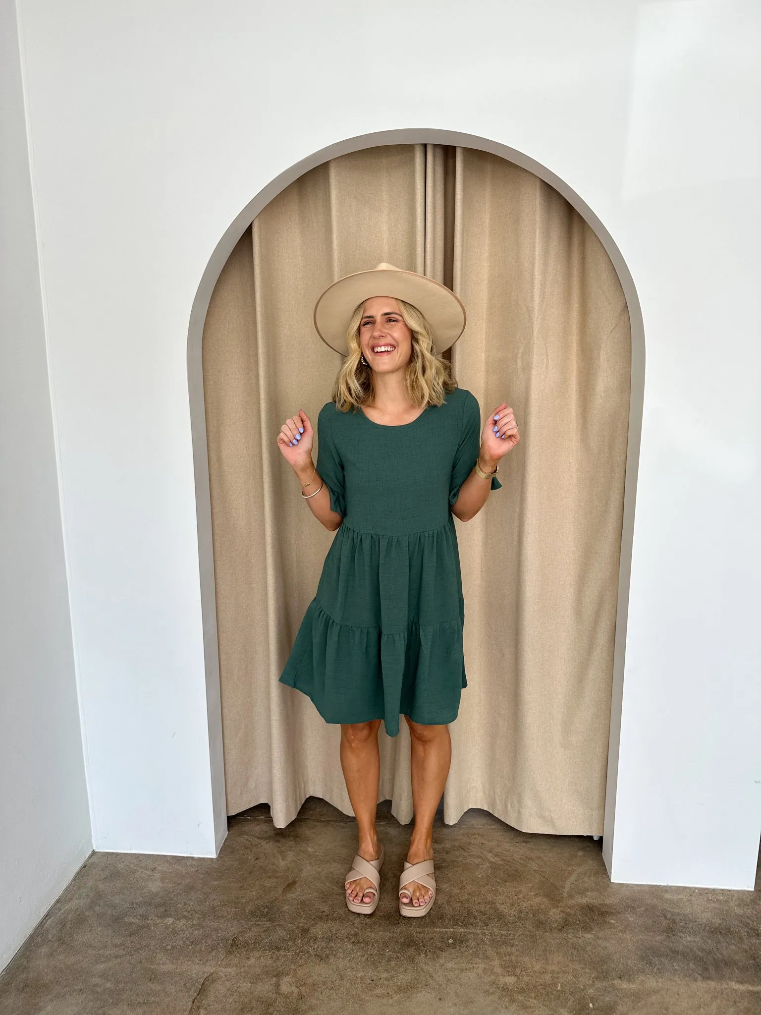 Hayden Dress -Green
